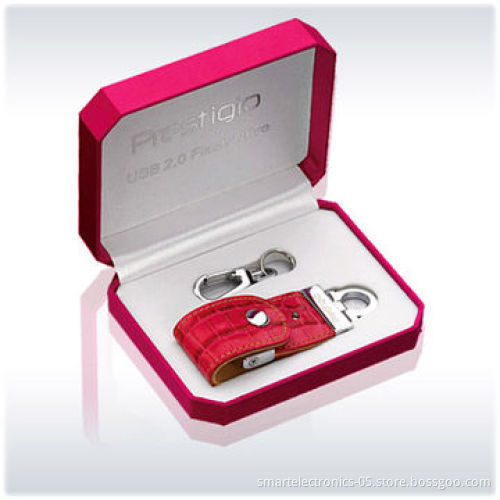 Leather USB flash drives, 64MB-128GB capacity, high quality, free logo printing, package, no MOQ